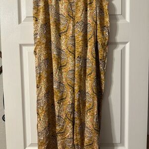 Printfresh Women's Organic Long PJ Pants in Tan Bagheera